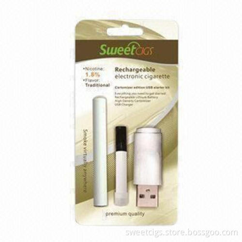 Rechargeable Electronic Cigarettes with USB Charger and Cartridge Refill, $2.5/Piece